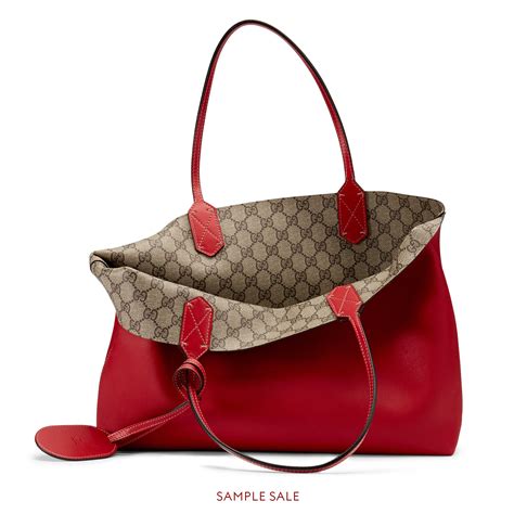 gucci tote with strap|Gucci reversible tote uk.